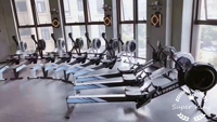 Appareil de cardio-training commercial pour salle de sport, rameur d'intérieur pliable avec siège