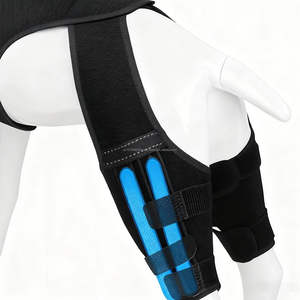 Attelle de genou réglable pour chien, pour déchirure de la ligament croisé antérieur, protection des pattes arrière, soutien des pattes arrière avec 4 stabilisateurs métalliques, attelle de genou pour chien - Product Image 4