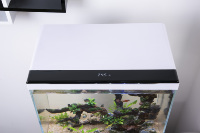 Aquarium ultra blanc uni avec affichage de la température, haute luminosité, filtration supérieure, système d'éclairage à interrupteur tactile, nouvel arrivage 2020