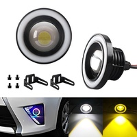 Nouvelles feux antibrouillard LED Angel Eyes 12V 2,5 pouces 3 pouces 3,5 pouces haute luminosité 30W pour voiture, avec ouverture colorée jaune et blanche
