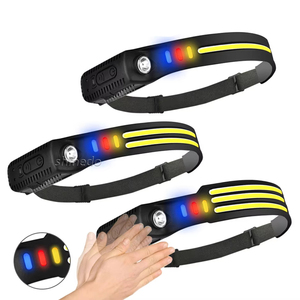 <strong>Headlamp</strong> Rechargeable Super Bright Led <strong>Headlamp</strong> Wide Beam Head Lamp 10 Light Modes Motion Sensor Waterproof <strong>Headlamps</strong> Camping - Product Image 1