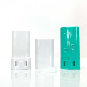 15g 20g Deodorant Containers New <b>Empty</b> Oval Lip Balm Tubes <b>Plastic</b> Deodorant Container - Product Image 3