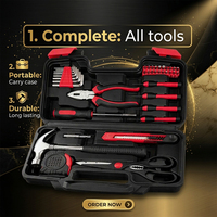 Nouvel arrivage d'usine : Kit d'outils manuels universels en acier au carbone de 39 pièces pour l'entretien domestique (OEM/ODM)