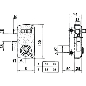 Lince Lock 5056A-BO/ 70 Destra - Product Image 2