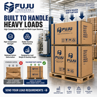 Boîtes en carton ondulé de qualité industrielle, robustes et écologiques FUJU - Type de boîte personnalisable, impression de logo, doublure, utilisation multi-industrielle