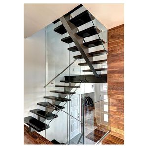 <span class=keywords><strong>Escaleras</strong></span> Rectas <span class=keywords><strong>de</strong></span> Venta Directa <span class=keywords><strong>de</strong></span> Fábrica Prima, Barandilla <span class=keywords><strong>de</strong></span> Metal y Vidrio, <span class=keywords><strong>Escalones</strong></span> <span class=keywords><strong>de</strong></span> Madera, Diseño <span class=keywords><strong>de</strong></span> Lámina Acrílica, Escalera Flotante - Product Image 5