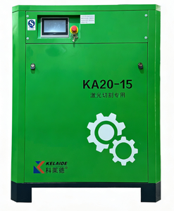 เครื่องอัดอากาศแบบสกรูประสิทธิภาพสูง 1.5MPa 15บาร์ 15กิโลวัตต์ 20แรงม้า PM VFD โรตารี่คอมเพรสเซอร์ แบบติดตั้งอยู่กับที่ ระบายความร้อนด้วยอากาศ ไดเร็กไดรฟ์ ไคลด์ - Product Image 1