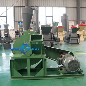 Branch wood grinder sawdust coconut husk tree crusher chipper garden leaf shredder crusher with diesel engine