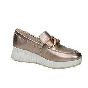 Mocassini Cinzia Soft da Donna in Bronzo con Suola Spessa e Plateau - Product Image 5