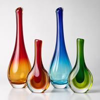Vases en cristal à double paroi de style bohème pour la culture hydroponique, motifs personnalisables pour Bar Mitzvah, prise en charge OEM/ODM