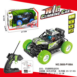 Alta calidad 1:18 RC juguetes canal azul verde Monster <span class=keywords><strong>Stunt</strong></span> coche de control remoto coche de escalada en roca <span class=keywords><strong>precio</strong></span> bajo coche todoterreno - Product Image 4