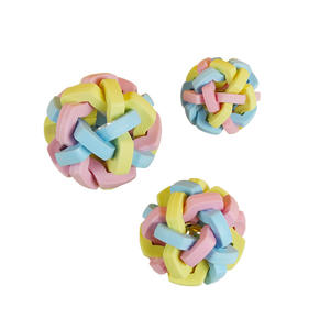 Kediler ve yavrular için Hollow renkli <span class=keywords><strong>TPR</strong></span> interaktif top oyuncak sevimli çan ses küçük çan sevimli tarzı oyun oyuncaklar - Product Image 2