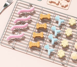 Kemik şekli köpek büyük bisküvi aperatifler pişirme köpek bisküvi şeker çikolata buz küpü bisküvi Moldes De Silicona için kalıp davranır - Product Image 6