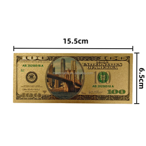Billetes <span class=keywords><strong>de</strong></span> Banco del <span class=keywords><strong>Puente</strong></span> <span class=keywords><strong>de</strong></span> <span class=keywords><strong>Brooklyn</strong></span> <span class=keywords><strong>de</strong></span> EE. UU. con Lámina Dorada Personalizada <span class=keywords><strong>de</strong></span> Buena Calidad, Material PET <span class=keywords><strong>de</strong></span> Doble Cara para Coleccionistas - Product Image 3