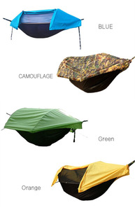 Tente de camping légère pour 1-2 personnes avec moustiquaire en tissu durable, <span class=keywords><strong>lit</strong></span> de randonnée avec sangle d'arbre - Product Image 5