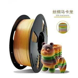 <b>Rainbow</b> PLA 3D Printer Filament 1.75mm Spool with Knit Bear Model Display - Product Image 2