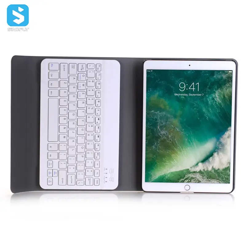 Slim portable wireless keyboard with holder case for iPad pro 9.7 inch leather case key board case for ipad 10.2 8th Generation