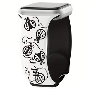 Bracelet de montre en silicone gravé au laser Win-Win pour <span class=keywords><strong>Apple</strong></span> <span class=keywords><strong>Watch</strong></span>, bracelet sport texturé de remplacement - Product Image 1