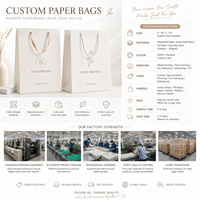 Sacs cadeaux en papier personnalisés en masse, impression couleur classique, sérigraphie multicolore, réutilisables pour cosmétiques et parfums