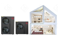 Pompe à chaleur à source d'air haute température 20 kW pour piscine portable, fabriquée en Chine