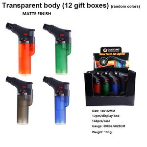 Matte Finish Windproof Jet Flame Torch Lighters Powerful Refillable Torch Lighters for <b>BBQ</b> Kitchen - Product Image 2