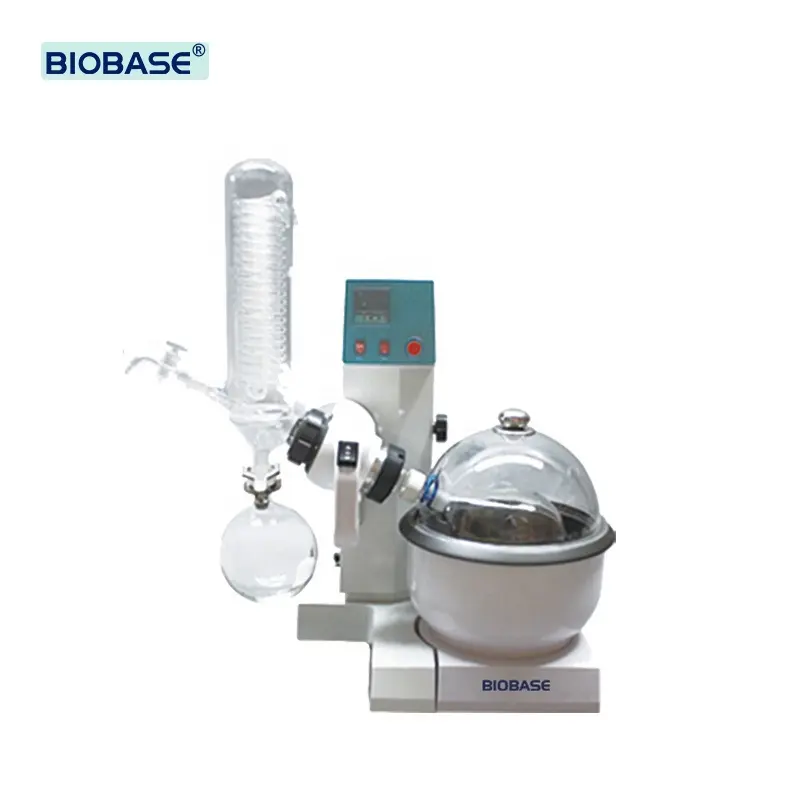 Evaporador rotativo de pequeña capacidad BIOBASE China con temperatura inteligente y evaporador de alta calidad para laboratorios