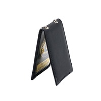 Microfiber kulit resmi dokumen & Akses tempat kartu kerja ID lencana nama Tag-Microfiber Kulit Kasus