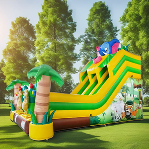 Equipo de Entretenimiento al Aire Libre Dongyuan, Trampolín Inflable, Casa de Brinco con Tobogán, Material de PVC, <span class=keywords><strong>Castillo</strong></span> Personalizable - Product Image 4
