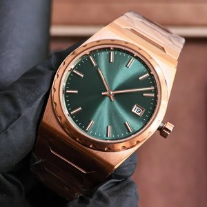 Montre-bracelet rétro vintage en acier inoxydable, mouvement mécanique à aiguilles, verre saphir, résistante à l'eau, pour un look élégant - Product Image 4
