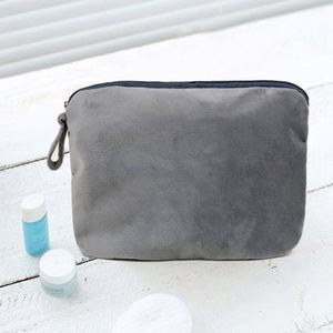Promotional Cotton Canvas Reusable Make up Cosmetic Bags Custom Logo Print Washable Zipper Makeup Pouch With Personal Logo - Product Image 5