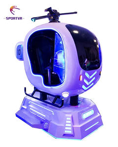 Simulador de Realidad <span class=keywords><strong>Virtual</strong></span> de Conducción de Pequeños Aviones, Helicópteros y Experiencia de Vuelo Aeroespacial, Plataforma de 6DOF, 1 Asiento, Metal, Centro Comercial - Product Image 6
