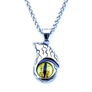 Collares con Colgante de Ojo del Diablo en Acero Inoxidable 316L, Collar Creativo con Ojos Rojos Malvados para Hombre, Joyería - Product Image 5