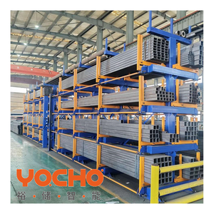 Slide-Out rak kantilever elektrik, rak penyimpanan teleskopik, pipa logam sistem rak penopang tarik keluar - Product Image 2