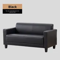 Nouveau canapé de bureau Simple moderne en cuir réception négociation réunion d'affaires simple Double ensemble de trois personnes
