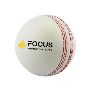 Custom Logo <b>Cricket</b> Ball Shaped Stress Reliever Soft PU Foam Squeeze Toy for Sports Event Giveaways - Product Image 4