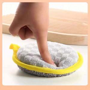 Esponja de Doble Cara para Lavar Platos, Cepillo para Lavar Platos, Esponjas para Lavar Ollas y Sartenes, Herramientas de Limpieza Doméstica Reutilizables para Cocina - Product Image 5