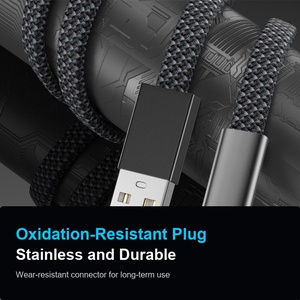 สายชาร์จแบบแบนถัก Usb A เป็น Usb C ยาว 1 เมตร ชาร์จเร็วสำหรับโทรศัพท์มือถือ - Product Image 5