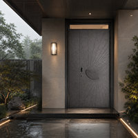 Portail de jardin moderne en aluminium gravé CNC, panneau métallique personnalisé gravé, entrée piétonne pour villa, cour et projets résidentiels