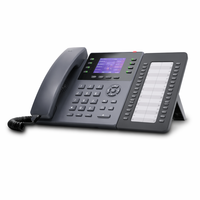 Téléphone IP SIP DSS-32+T800WN avec écran LCD 2,8 pouces, audio HD double bande, 32 touches BLF, téléphone de bureau VoIP pour réception et centre d'appels