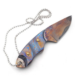 Cuchillo de Caza de Acero de Damasco Hecho a Medida, de la Mejor Calidad Profesional, con Mango de Madera de Alta Calidad, Compatible con OEM, Precio al por Mayor - Product Image 2