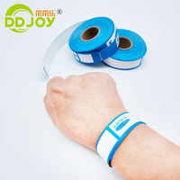 Bracelet jetable en papier synthétique thermique personnalisable, imperméable et anti-rayures pour événements et fêtes, en rouleau