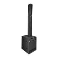 Système de sonorisation colonne active professionnel Boutum, 6 haut-parleurs colonne de 6,5 pouces, caisson de basses actif de 18 pouces pour extérieur, intérieur, DJ, église