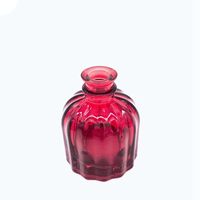 Bouteille diffuseur d'arômes en verre coloré de 100 ml avec couvercle en forme de cœur