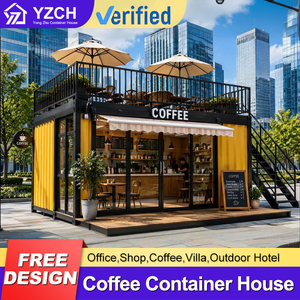 Tienda Contenedor Desmontable Personalizada, Moderna Tienda Móvil con Terraza, Cafetería, Bar, Espacio Comercial para Calle Comercial - Product Image 1