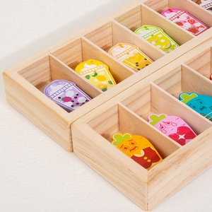 Jeu <span class=keywords><strong>de</strong></span> mémoire éducatif Montessori pour enfants, en bois, avec motifs d'animaux, 3 styles <span class=keywords><strong>de</strong></span> jeu <span class=keywords><strong>de</strong></span> correspondance des couleurs - Product Image 3