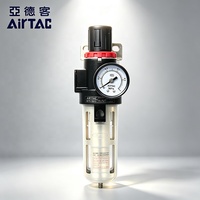 Régulateur de pression avec filtre AirTAC série BFR, unité de traitement d'air comprimé pneumatique avec cuve de protection métallique