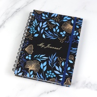 Journal de jardin de fleurs Carnet à couverture rigide Sprial Inspiring Manifestation Journal Book