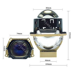 Ais Square <b>Mirror</b> Led Lens 6+3 Chip Double <b>Light</b> Cup Design For Car Headlight - Product Image 4