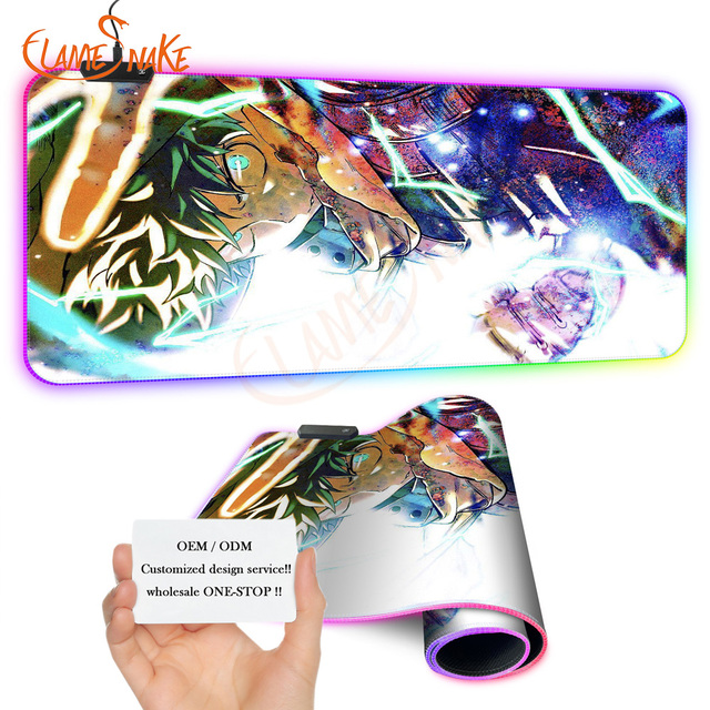 FLAME SNAKE Cartoon Series Anime Protagonist Printed Mouse Pad RGB 90x40 , Best RGB Gaming Mouse Pads , Xxl Mouse Pad