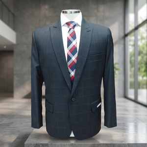 Trajes de Negocios para Hombre a Medida, 100% Lana, Corte Slim Fit, Cuello de Solapa, Frente Plisado, Tallas Grandes, Transpirables - Product Image 3